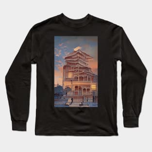 Stunning Ukiyo-e Architecture: Japanese Art Prints Long Sleeve T-Shirt